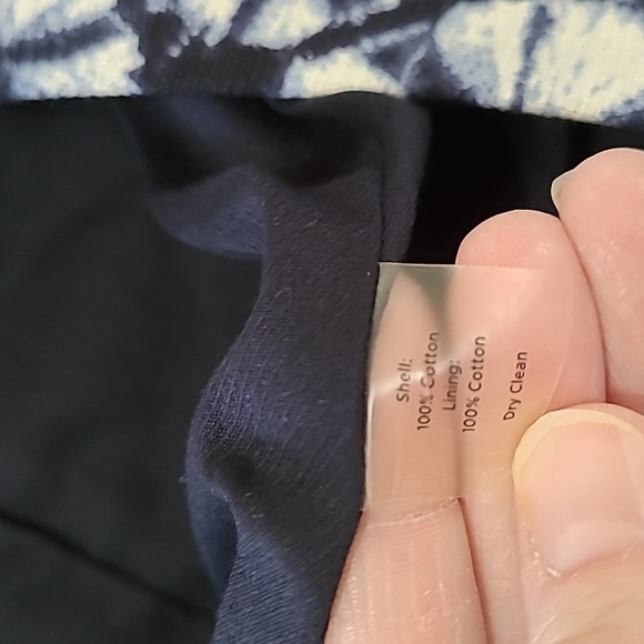 Talbots Navy blue & white 3/4 length sleeve jacket size 6 - Picture 7 of 9